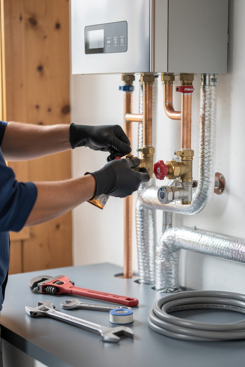 Plumber In A Box professional plumbing services - pipes, tools, and water heater installation for Sevierville TN